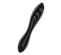 Satisfyer Dazzling Crystal 1 - Double-ended Glass Dildo (Black)