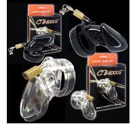 Dildo sex toy indossabile cb-6000 s CbX pene cintura castità TRASPARENTE NERA