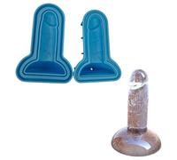 Dildó - stampo per ghiaccio a forma di dildo - silicone blu
