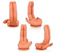 dildo stimolatore punto G flessibile mano con due dita in silicone super morbido