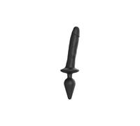 Dildo in silicone 2in1 Strap-on-me Swith Realistico XXL (nero)