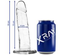 Dildo Trasparente X Ray Clear - Jelly 18 cm