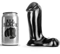 Dildo tutto nero realistico 14 cm
