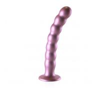Dildo vaginale con ventosa a sfere Beaded G-Spot Dildo 8'' / 20,5 cm Rose Gold