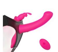 Dildo vibrante a doppia punta, vibratore indossabile, dildo per il massaggio del punto G, giocattoli indossabili,