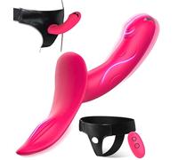 Dildo vibrante con cinturino, dildo indossabile, massaggio del punto G, vibratore, giocattolo con cinturino
