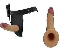 Dildo vibrante in silicone indossabile, vibratore, cintura, guaina cava e telescopica per pene