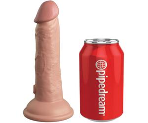 Dildo Vibrante Realistico King Cock Elite in Silicone 15.2 Cm Carne