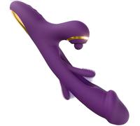 Dildo Vibrator Sex Toys for Women, G Spot Vibrators con 7 Flapping, 7 Tapping e 7 Vibrating Patterns Giocattoli per adulti, Strumenti di piacere sessuale per donne