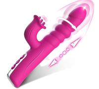 Dildo Vibrator Sex Toys for Women - Thrusting Dildos Vibrators with 8 Vibration Thrust Rotation and 5 Language Licking for G spot Clit Anal Stimulation, Adult Toys & Games for Couples Sex Machine