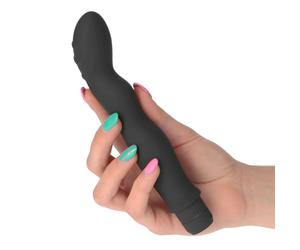 Dildo Vibratore Donna Vaginale Punto G Stimolatore Donna Impermeabile Curvo Nero