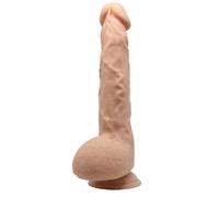Dildo realistico 24 cm color carne vibrante - Profondità: 90 mm, Couleur: Nude, Rayon: Couple, Lunghezza: 130 mm, Larghezza: 250 mm