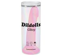 Dildolls Scintillante - dildo in silicone con ventosa (rosa)