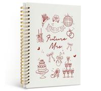 Dilemat Wedding Notebook Journal,Wedding Engagement Journal,Future Mrs Gifts Journal,Bride to Be Gifts for Women,Bridal Shower Gifts for Bride,Engagement Gift Hardcover Spiral Notebook 5.5x8.3