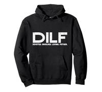 DILF Devoted Involved Loving Fathers Day Dad Daddy Papa Men Felpa con Cappuccio