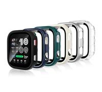 Dilhvy 6-Colori Protezione Custodia per Amazfit Bip Max 50mm con Pellicola Protettiva, AntiGraffio Rigida PC Cover HD Vetro Temperato Schermo Protezione Completa Copertina per Amazfit Bip Max
