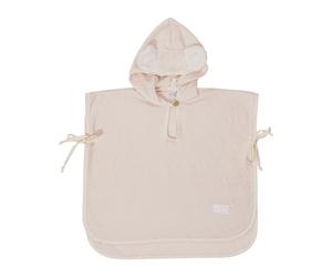 DiliBest Telo Bagno Poncho Bamboo 0-2a Rosa Talco