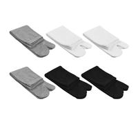 DILISEN 6 Paia di Calzini Infradito Tabi Unisex Calzini Geta Calzini tabi in Cotone con Punta Divisa Donna e Uomo, Multicolore,