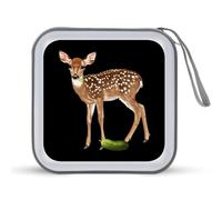 Dill Doe Nature Deer Redneck Pickle CD Case Holder Portatile 40 Capacità DVD Portafoglio Organizer per Auto Viaggi, Stile:, Taglia unica