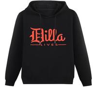 Dilla Lives Hoody Dj Hip Hop Sp 1200 Vinyl Junkie J Dilla Jay Dee Hoodies Pullover Long Sleeve Sweatshirts Black M