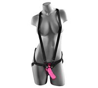 Dillio Fallo Strap On 6 Suspender Harness Kit Rossa - 415 g