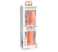 Dildo Flessibile con Ventosa e Rilievi Stimolanti "Wild Thing" (19cm) - Arancione