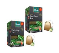 Dilmah® | Tè Nero Earl Grey | Tè Nero Bergamotto Forte e Profumato - 2 x 25 Filtri di Tè (100 Gr)