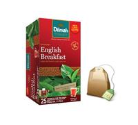 Dilmah® | Tè Nero Gourmet English Breakfast | Tè Ceylon Singola Origine Luminoso e Corposo - 1 x 25 Bustine di Tè (50 Gr)