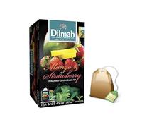 Dilmah® | Té Nero Mango e Fragola | Tè Nero Ceylon Aromi Frutta Tropicale - 1 x 20 Bustine di Té (40 Gr)