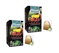 Dilmah® | Té Nero Mango e Fragola | Tè Nero Ceylon Aromi Frutta Tropicale - 2 x 20 Bustine di Té (2 x 40 Gr)