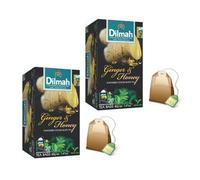 Dilmah® | Tè Nero Singola Origine Miele & Zenzero | Ceylon Nero Tè Aromi di Zenzero e Miele - 2 x 20 Bustine di Té (2 x 40 Gr)