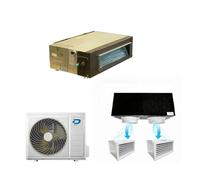 Diloc Over Condizionatore Canalizzato 12000 BTU Inverter R32 A++ con Kit Plenum 2 Uscite - Climatizzatore inPompa di Calore Mod. D.OVER12CAN