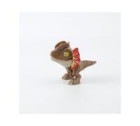 (Dilofosauro marrone) Jurassic World Mini Finger-biting Snap Squad, simulazione di dinosauro tirannosauro