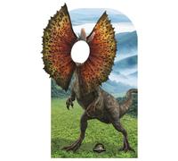 Dilophosaurus Standee In Cartone Jurassic World Rebirth Per Feste E Foto