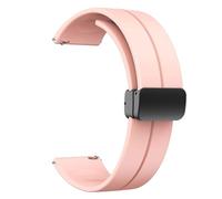 diloy Cinturino BR45 - Silicone con chiusura magnetica - Compatibile smartwatch - 20mm 22mm - Rilascio rapido, elegante e flessibile Rosa Chiaro 22mm