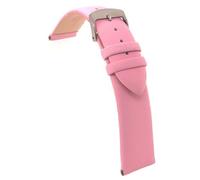 diloy Cinturino in pelle per orologio elegante - Pelle bovina senza cuciture, bombato, design minimalista ed elegante, fibbia in acciaio - Misure 12mm, 14mm, 16mm, 18mm, 20mm, 22mm 301 Rosa Chiaro