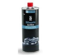 Diluente Acrilico Car-Tech Lento Senza Clorurati per Doppio Strato | Per Vernici Acriliche a Solvente, Applicazione a Spruzzo | Carrozzeria Industriale | Bottiglia 1 lt.