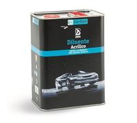 Diluente Acrilico Car-Tech Rapido Senza Clorurati per Doppio Strato | Per Vernici Acriliche a Solvente, Applicazione a Spruzzo | Carrozzeria Industriale | Tanica 5 lt.