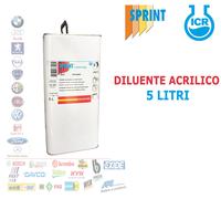 DILUENTE ACRILICO STANDARD SMALTI - FONDI - TRASPARENTI 2K CARROZZERIA AUTO 5 LT