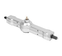 Dilwe 1/10 RC RC Bridge AX, ASSE Posteriore in Lega in Alluminio Resistente per la Parte del Camion WPL D12, Supporto di Manutenzione per Dilettanti (Argento B)