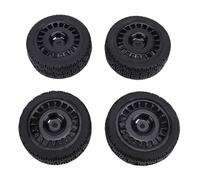 Dilwe 1/16 Pneumatici per Rally Auto RC, Pattern del Labirinto, Materiale in Gomma, 70x26mm, Set di 4, per 1/10 su Auto Strada (BLACK)