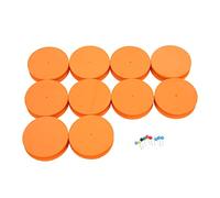 Dilwe 10 Bobine di Schiuma per la Pesca, Tavola di Avvolgimento in Morbida Schiuma Eva con Design Colorato Protezione e Affidabile degli Ami da Pesca (Orange)