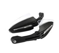 Dilwe 2 PCS 7/8 Guardie Manuali di Motociclette con Segnale di Svolta a LED Protettore Indicatore DRL, Protezione per Tutte Le Stagioni, Montaggio Universale, Materiale Plastico ABS Ad Alta