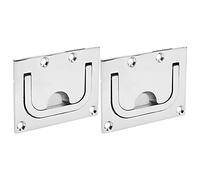 Dilwe 2 pezzi. Fibbia per Boccaporto per Barche in Acciaio Inossidabile, Hardware Marino Resistente Alla Corrosione per Fibbia del Ponte del Pavimento della Barca