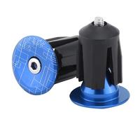 Dilwe 2 tappi per manubrio della bicicletta, in alluminio, per bicicletta, bici da corsa (blu)