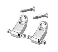 Dilwe 2PCS Fermo Corde per Chitarra, Chitarra Roller String Albero Fermo con Vite per Chitarre elettriche, Silver