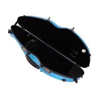 Dilwe 4/4 Custodia per Violino, Acciaio Inossidabile, con Igrometro e Blocco Combinato, Fibra di Carbonio Leggera, Blu