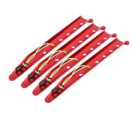 Dilwe 4 Picchetti per Tenda in Lega di Alluminio, Picchetti da Campeggio Antivento a Forma di U con Design Allungabile e Allargabile e Ganci in Plastica, per Tenda da Sole e da