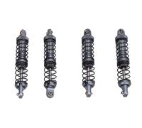 Dilwe 4pcs RC Crawler Shock Amorberber, Ammortizzatori in Metallo in Lega con Molla a Doppia Sezione per Un'auto RC 1/10 RC off Road Crawler (Ti Colore)