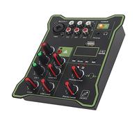 Dilwe 5 Canali Mini -Udio Mixer con USB per Telefoni Cellulari Tablet Computer, Effetto Digitale per la Modifica Vocale, Plug e Giocare per gli Amanti della Musica